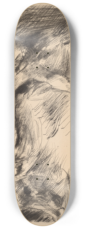 Lovis Corinth - Entombment 8.25 inch art skate deck