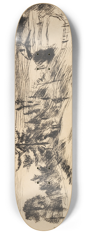 Lovis Corinth - Groe Walchenseelandschaft. 8.25 inch art skate deck