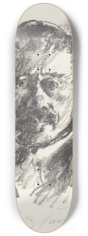Lovis Corinth - Self-Portrait (Selbstbildnis) 8.25 inch art skate deck