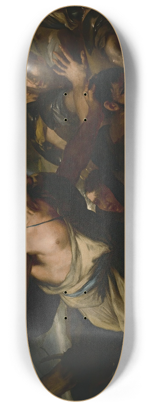 Luca Giordano - Samson Slaying The Philistines 8.25 inch art skate deck