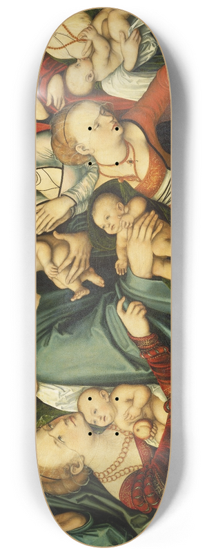 Lucas Cranach the Elder - Christ Blessing the Children 8.25 inch art skate deck
