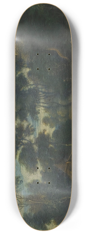 Lucas van Uden - A Landscape With Shepherds On A Path 8.25 inch art skate deck