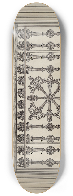 Lucien Verbeke - Cast Iron Balcony Rail 8.25 inch art skate deck