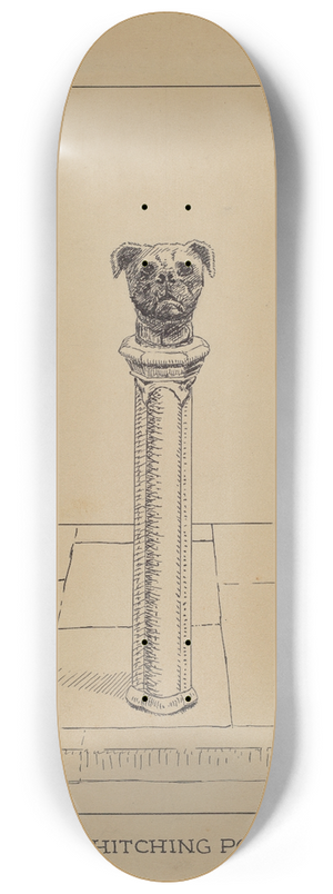 Lucien Verbeke - Cast Iron Hitching Post 8.25 inch art skate deck