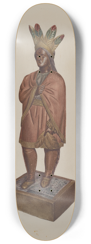 Lucille Chabot - Cigar Store Indian 8.25 inch art skate deck