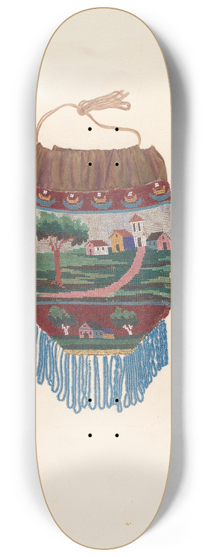 Lucille Lacoursiere - Beaded Bag 8.25 inch art skate deck