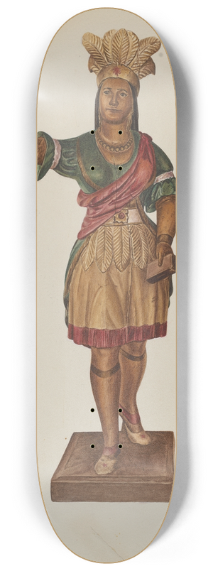 Lucille Lacoursiere - Cigar Store Indian 8.25 inch art skate deck