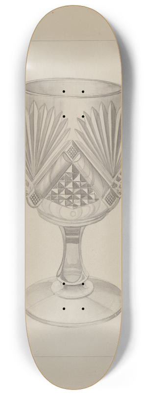 Ludmilla Calderon - Molded Water Glass 8.25 inch art skate deck