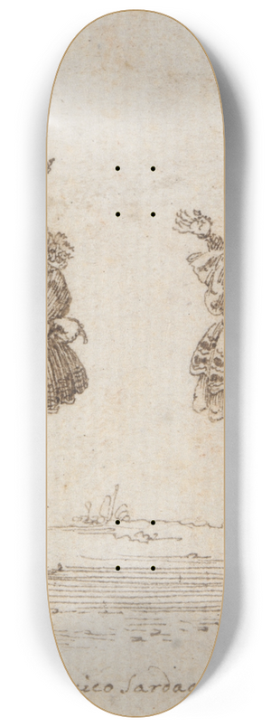 Ludovico Sardagna - TwoCourtiers 8.25 inch art skate deck