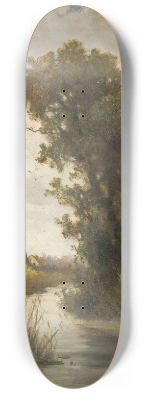 Ludvk Bartk - Trees by the Water 8.25 inch art skate deck