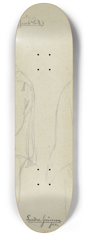 Ludwig Emil Grimm - Schtz and Kestner 8.25 inch art skate deck