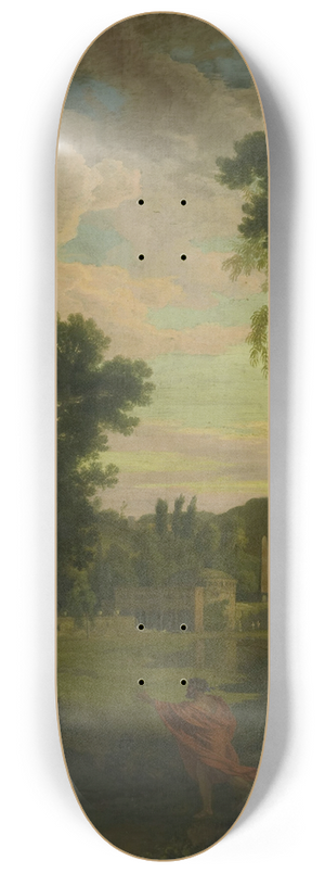 Johannes Glauber - Arcadian Landscape with Jupiter and Io 8.25 inch art skate deck