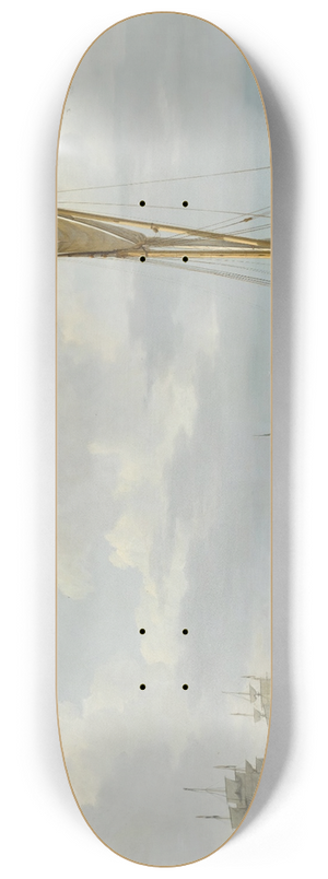 Johannes Hermanus Koekkoek - Shipping in a Calm Estuary 8.25 inch art skate deck Johannes Hermanus Koekkoek - Shipping in a Calm Estuary 8.25 inch art skate deck