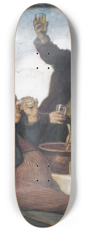 Ludwig von Zumbusch - Frhliche Gesellschaft (mit Bowle) 8.25 inch art skate deck