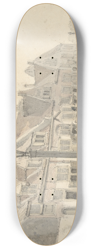 Johannes Jelgerhuis - Bij de Koepoort te Delft 8.25 inch art skate deck