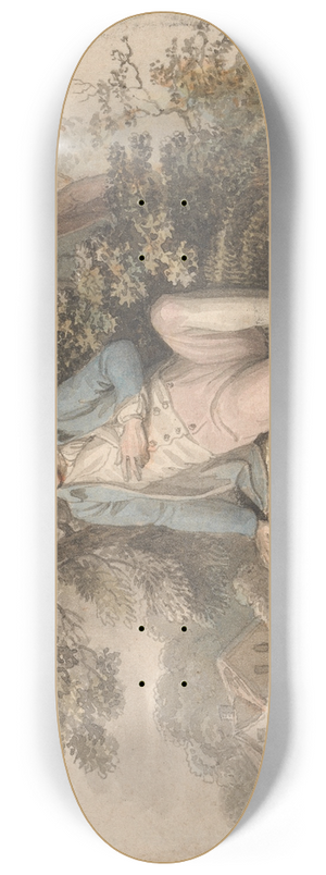 Luke Clennell - Figure in a Landscape 8.25 inch art skate deck