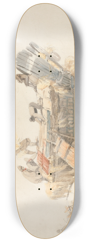 Luke Clennell - Loading a Wagon 8.25 inch art skate deck