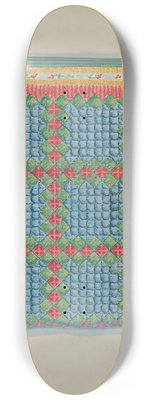 Mabel Ritter - Patchwork Quilt 8.25 inch art skate deck
