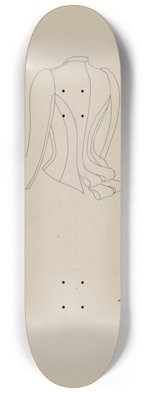 Mae A. Clarke - Basque 8.25 inch art skate deck