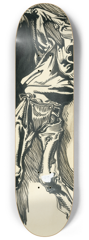 Johannes Josephus Aarts - Nar en doodshoofd 8.25 inch art skate deck Johannes Josephus Aarts - Nar en doodshoofd 8.25 inch art skate deck