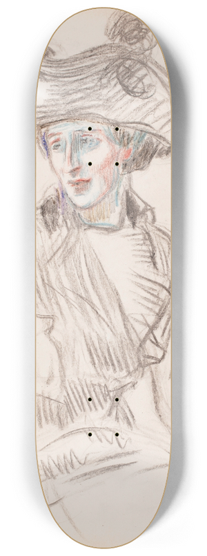 Magnus Enckell - Rouva Anni Lagerborg 8.25 inch art skate deck
