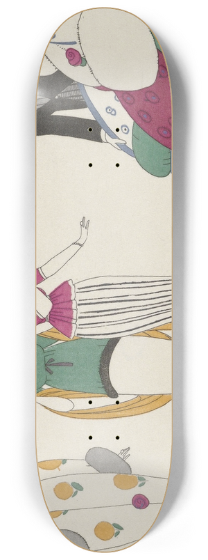 Maire - Le Choix difficile, after Charles Martin 8.25 inch art skate deck