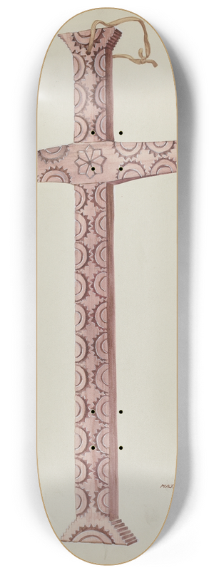 Majel G. Claflin - Cedar Cross 8.25 inch art skate deck