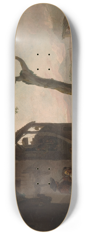 Johannes Lingelbach - Peasants Dancing 8.25 inch art skate deck Johannes Lingelbach - Peasants Dancing 8.25 inch art skate deck