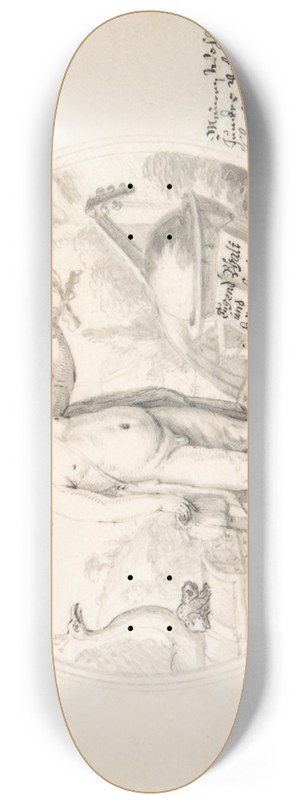 Johannes Meyer the Younger - Allegory of Virtue 8.25 inch art skate deck
