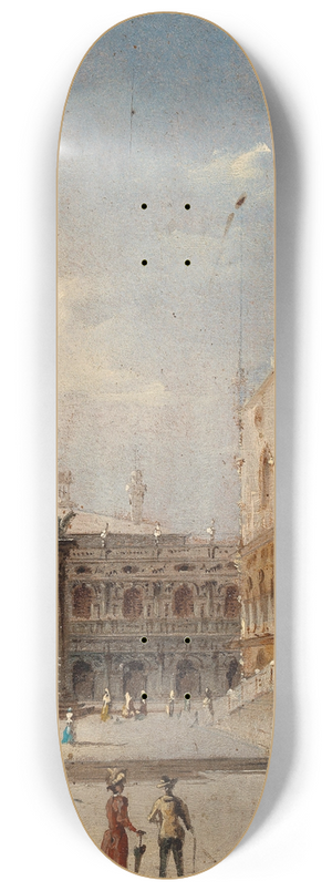 Marco Grubas - Venice, Piazzetta with St Marks Columns 8.25 inch art skate deck