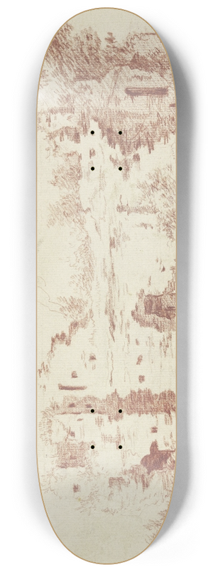 Marco Ricci - Ancient ruins 8.25 inch art skate deck