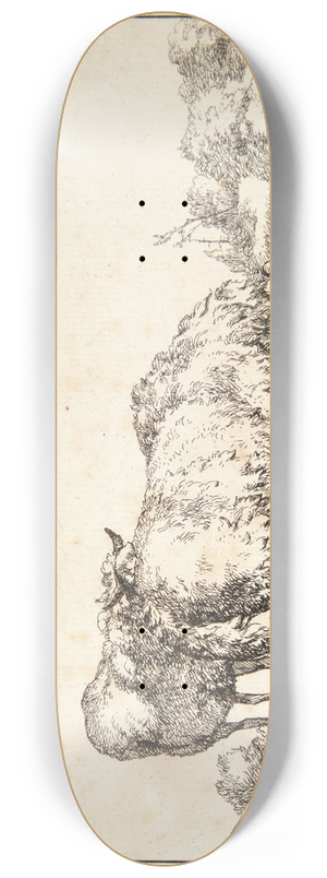 Marcus de Bye - Grssende fr, vendt mod hjre 8.25 inch art skate deck