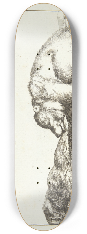 Marcus de Bye - Liggende bjrn, vendt mod venstre 8.25 inch art skate deck