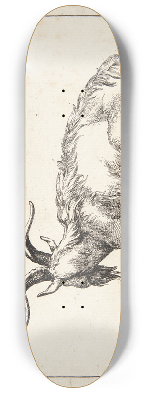 Marcus de Bye - Liggende ged 8.25 inch art skate deck