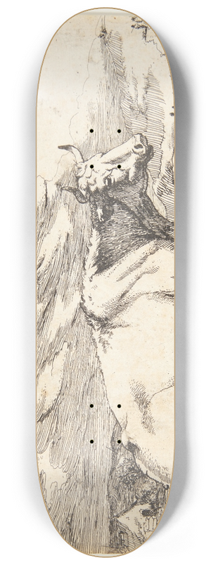 Marcus de Bye - Liggende ko 8.25 inch art skate deck