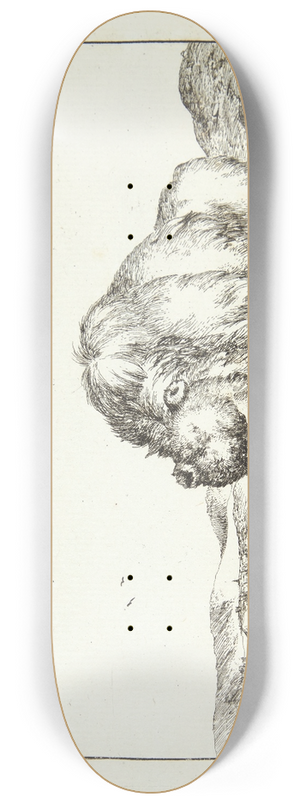 Marcus de Bye - Siddende bjrn, set forfra 8.25 inch art skate deck