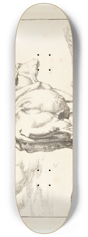 Marcus de Bye - Stende ko, set bagfra 8.25 inch art skate deck