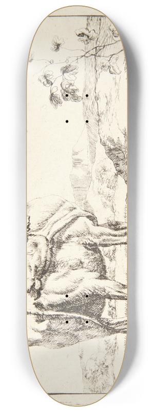 Marcus de Bye - Stende ko, set bagfra 8.25 inch art skate deck