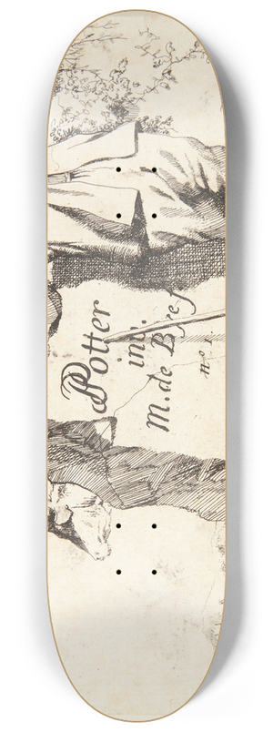 Marcus de Bye - Titelblad til Ker 8.25 inch art skate deck