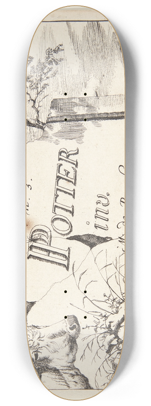 Marcus de Bye - Titelblad til Ker 8.25 inch art skate deck