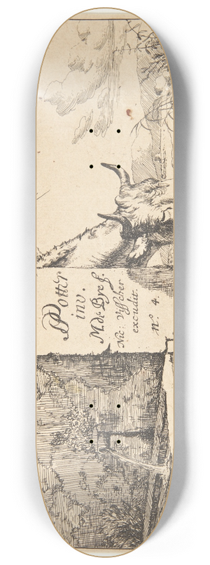 Marcus de Bye - Titelblad til Ker 8.25 inch art skate deck