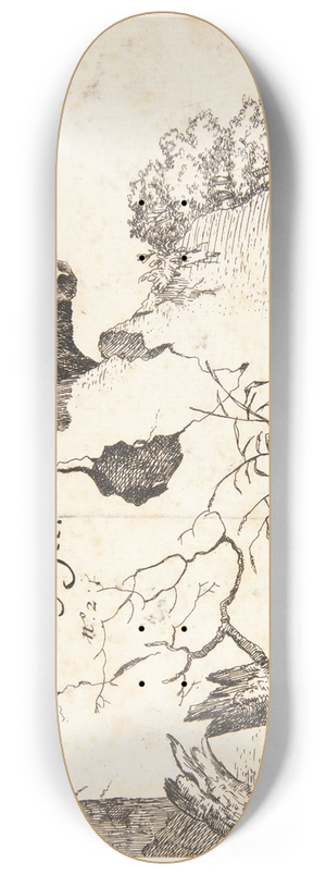 Marcus de Bye - Titelblad til Ker 8.25 inch art skate deck