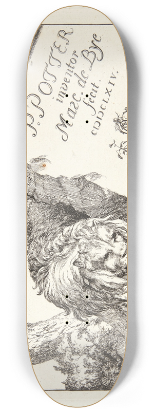 Marcus de Bye - Titelblad til Lver 8.25 inch art skate deck