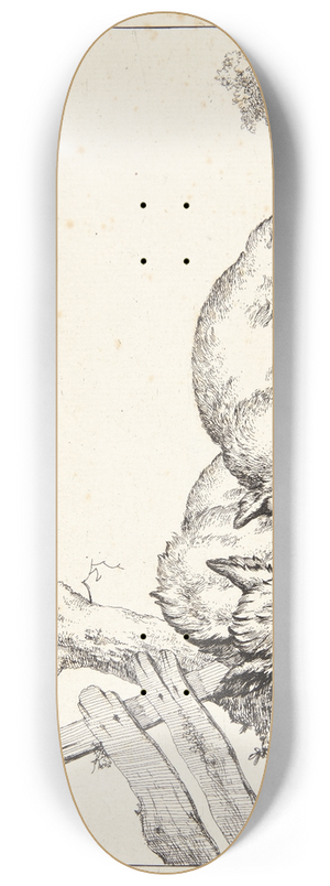 Marcus de Bye - To sovende svin 8.25 inch art skate deck