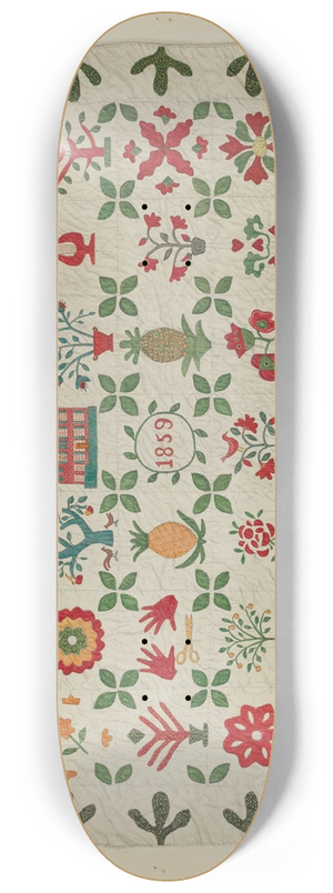 Margaret Concha - Applique Quilt 8.25 inch art skate deck