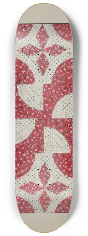 Margaret Linsley - Applique Quilt 8.25 inch art skate deck