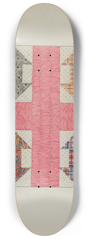 Margaret Linsley - Autographed Quilt 8.25 inch art skate deck