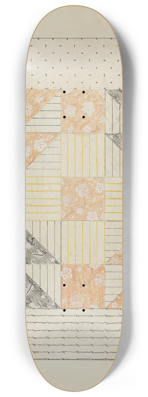 Margaret Linsley - Patchwork Quilt 8.25 inch art skate deck