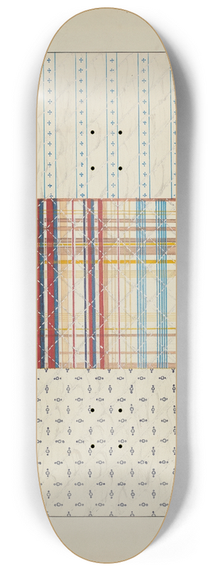 Margaret Linsley - Quilt Patchwork 8.25 inch art skate deck