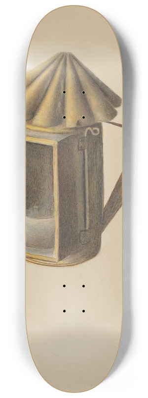 Margaret Stottlemeyer - Brass Lantern 8.25 inch art skate deck